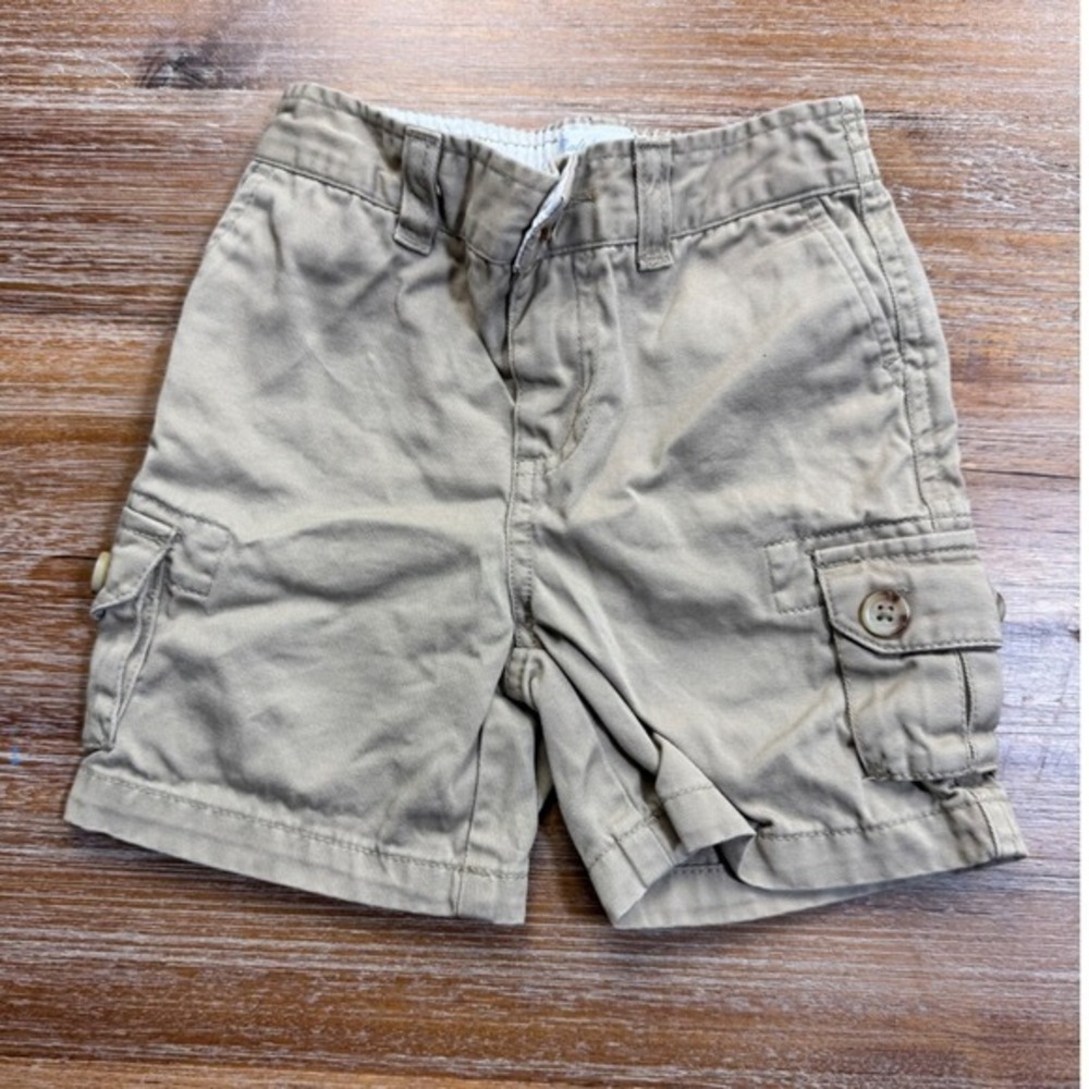 Ralph Lauren Cargo Shorts Elastic Waist Casual Everyday‎ Khaki 24M